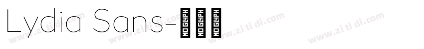 Lydia Sans字体转换